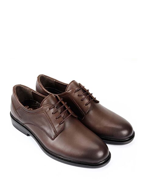 GÖNDERİ(R) Hakiki Deri Yuvarlak Burun Bağcıklı Günlük Erkek Ayakkabı 42376