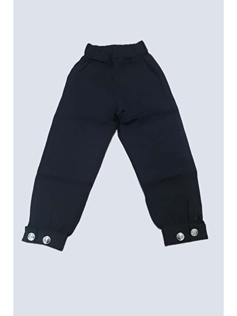 Riccotarz Erkek Çocuk Bisiklet Yaka Bluz ve Gümüş Düğme Detaylı Siyah Ceket Alt Üst Takım - S000163625-19351