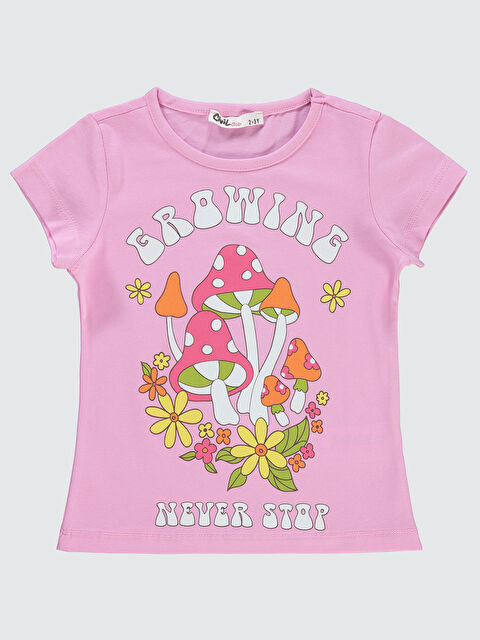 Civil Girls Kız Çocuk Tişört 2-5 Yaş Fondan Pembe - S000199657-20024