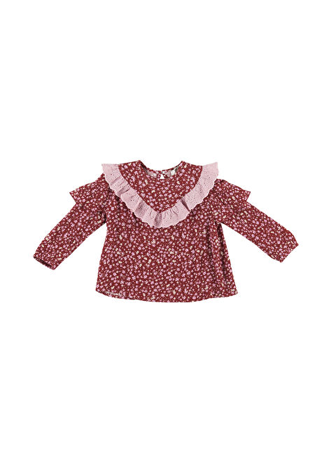 Panço Kız Çocuk Desenli Bluz - S000258981-19951