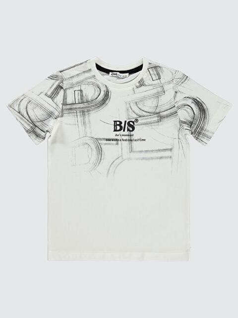 Civil Boys Erkek Çocuk Tişört 6-9 Yaş Ekru - S000220661-19965