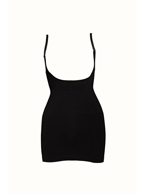 C&City C15043 Göğsü Açık Masaj Özellikli Atlet Korse Siyah - S000223034-19351