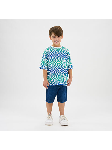 Panço Erkek Çocuk Baskılı Beyaz Tişört - S000270207-20063