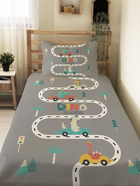 Evmila Yol Desen Tek Kişilik Çocuk Pike Takımı - S000032394-23173