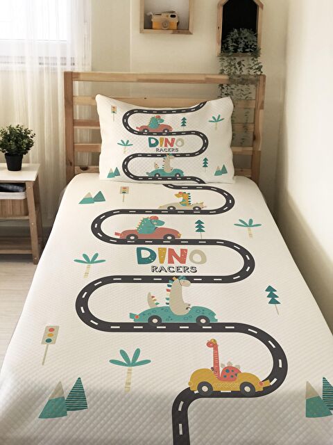 Evmila Yol Desen Tek Kişilik Çocuk Pike Takımı - S000032397-23173