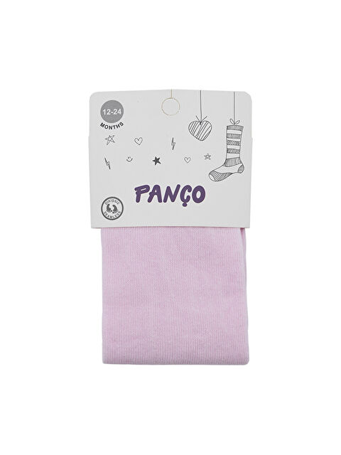 Panço Kız Bebek Pamuklu Külotlu Pembe Çorap - S000344222-20024