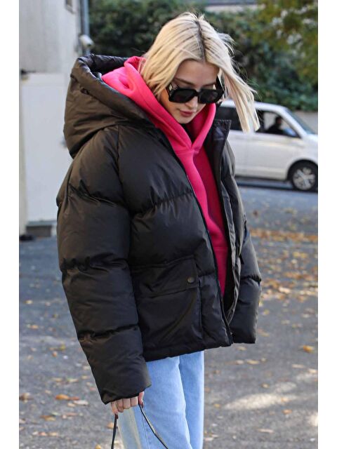 Madmext Siyah Oversize Cepli Mont Mg1358 - S000056683-19351