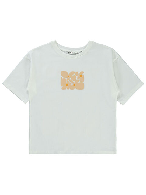 Civil Girls Kız Çocuk Tişört 10-13 Yaş Ekru - S000383860-19965