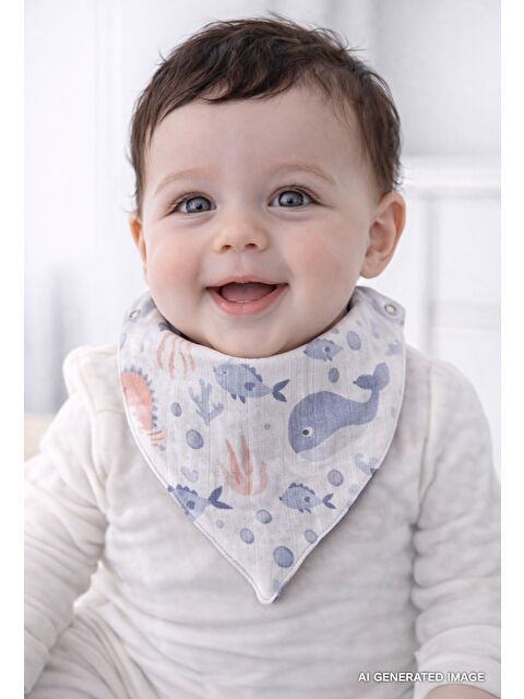 Bella Maison Marine Müslin Önlük Seti 2'li (40x21 cm) - S000243803-23173