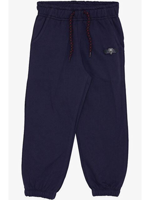 Breeze Erkek Çocuk Alt Bağcık Aksesuarlı Beli Lastikli Cepli Koyu Mavi (1-4 Yaş) - S000080370-19393