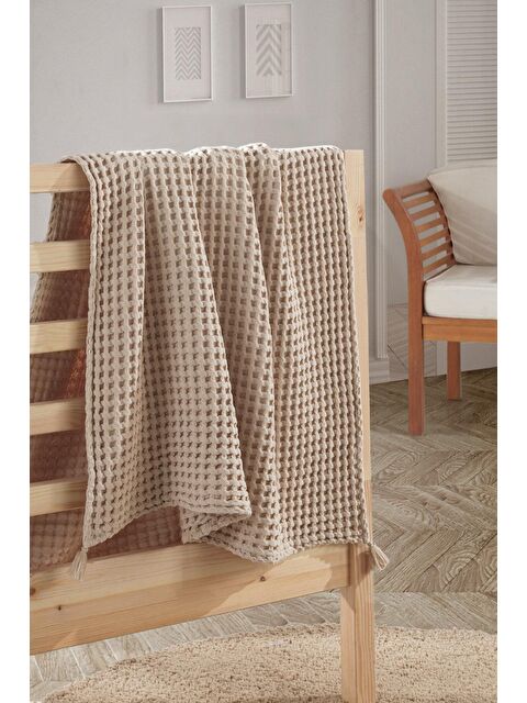 Casadora Baby 100% Pamuk Bebek Kalın Pike Örtüsü - BEJ - S000066621-19928