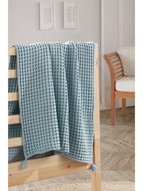 Casadora Baby 100% Pamuk Bebek Kalın Pike Örtüsü - Mavi - S000061120-17234