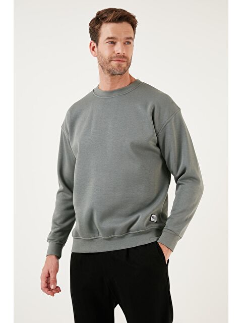 Buratti Regular Fit Bisiklet Yaka Pamuklu İçi Tüylü Yumuşak Şardonlu Sweat 5905255 - S000000582-18547