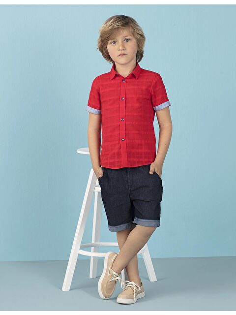 Ollie&Olla Kırmızı Erkek Çocuk Gömlek - S000009461-20045