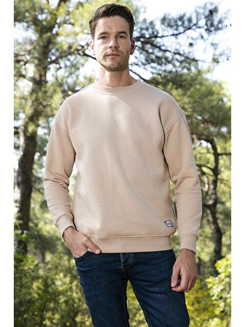 Buratti Regular Fit Bisiklet Yaka Tüylü Yumuşak Şardonlu Sweat Erkek Sweatshirt 5905255 - S000000582-29738