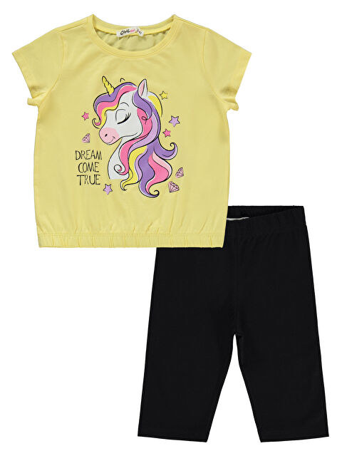 Civil Girls Kız Çocuk Takım 2-5 Yaş Açık Sarı - S000386327-20065