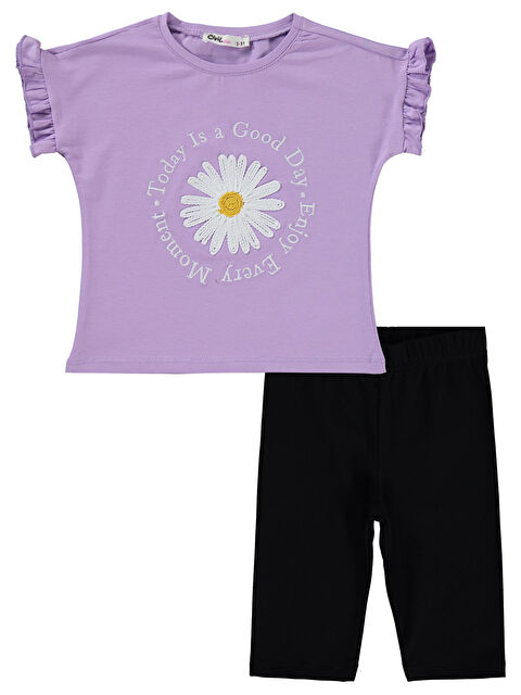 Civil Girls Kız Çocuk Takım 2-5 Yaş Dijital Lavanta - S000395607-20042