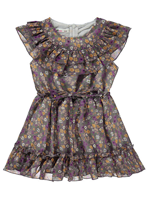 Civil Girls Kız Çocuk Elbise 2-5 Yaş Mor