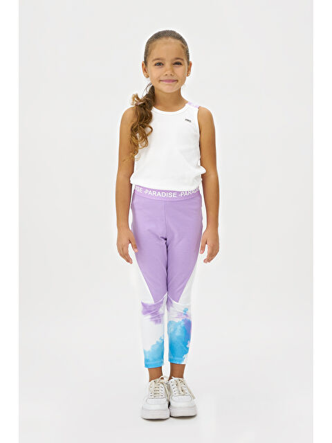 Panço Kız Çocuk Askı Detaylı Beyaz Atlet - S000250960-20063