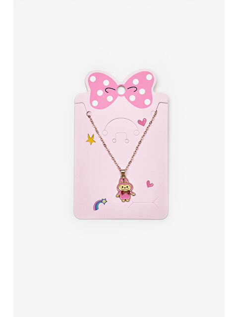 Le Mabelle Pembe Oyuncak Figürlü Kız Çocuk Kolye - S000424681-20024