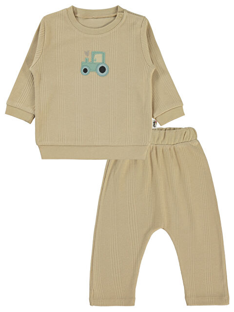 Civil Baby Erkek Bebek Takım 6-18 Ay Sütlükahve - S000395586-29705