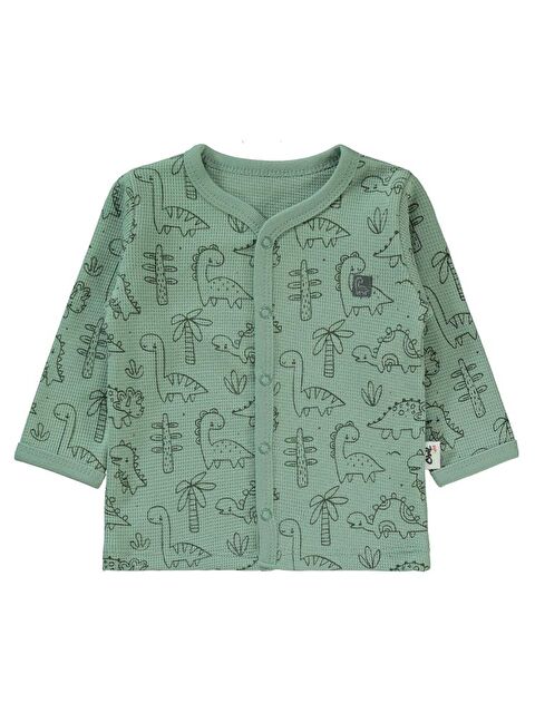 Civil Baby Dinozor 1-6 Ay Pijama Takımı - Haki 3-6 Ay