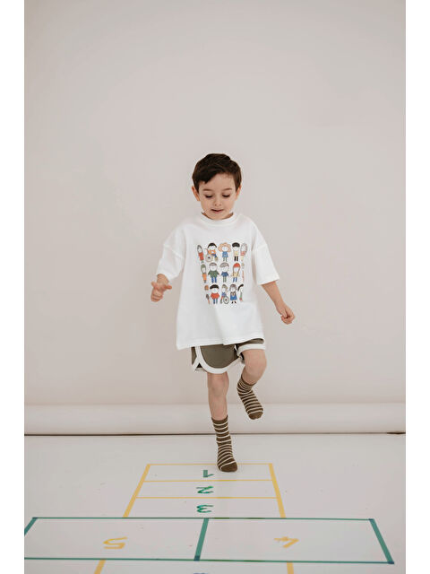 Oh La La Koala For Little Ones Power 23 Nisan Çocuk Baskılı Oversize Kısa Kollu T-shirt