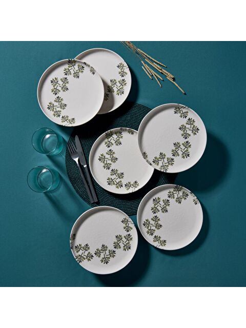 GÜRAL PORSELEN Bilbao 6 Kişilik 21 cm Pasta Takımı 3562 - S000318911-37646