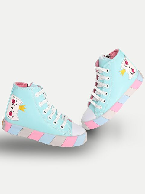 Casabony Kedi Prenses Mavi Kız Çocuk Sneakers - S000048549-17234