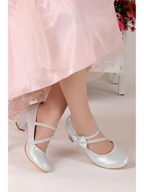 Kiko Kids Aisha Vakko Günlük Kız Çocuk 4 Cm Topuklu Abiye Ayakkabı - S000010469-18105