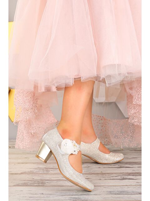 Kiko Kids Angelina Çupra Günlük Kız Çocuk 4 Cm Topuklu Abiye Ayakkabı - S000003066-20076
