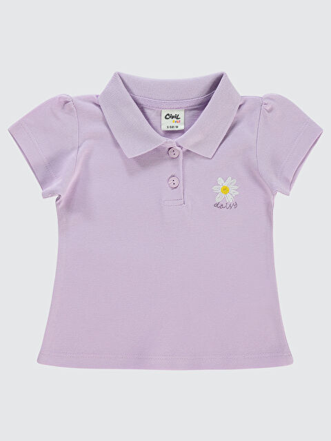 Civil Baby Kız Bebek Tişört 6-18 Ay Lila - S000201885-17878