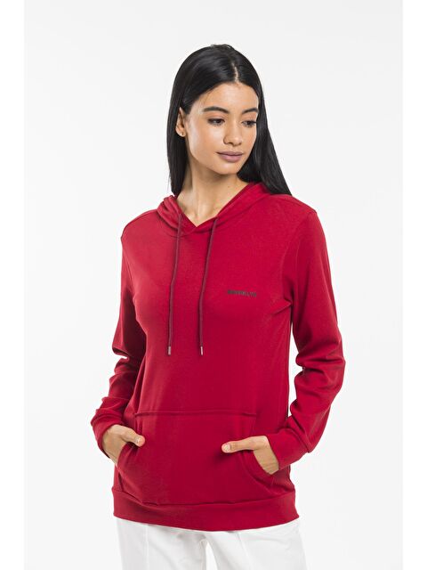 Süperlife Kadın Kapüşonlu Regular Fit Baskılı Sweatshirt SPR21K61 - S000014728-19951
