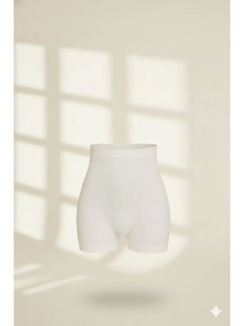 C&City C12055 Masaj Özellikli Kısa Paça Korse Beyaz - S000222326-20063