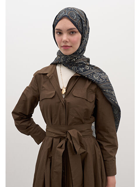 Fresh Scarfs Petra Desen Şal Siyah