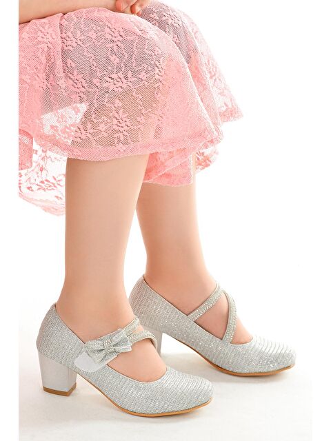 Kiko Kids Aisha Çupra Günlük Kız Çocuk 4 Cm Topuklu Abiye Ayakkabı - S000010475-18105
