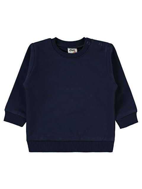 Civil Baby Basic 6-18 Ay Sweatshirt - Lacivert 9-12 Ay - S000344090-21164