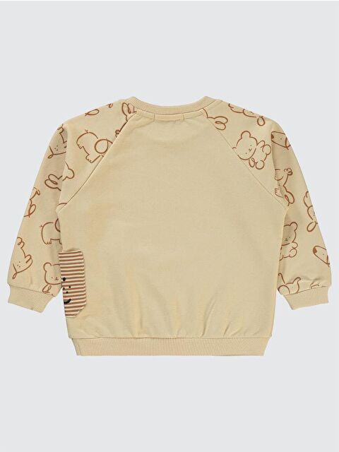 Civil Boys Hayvan Baskılı 2-5 Yaş Sweatshirt - Bej 2-3 Yaş - S000305640-25636