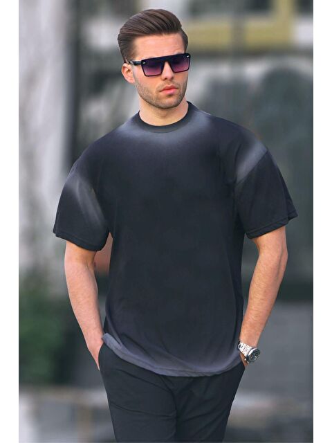 Madmext Siyah   Basic %100 Pamuk Tişört 6123 - S000015933-19351