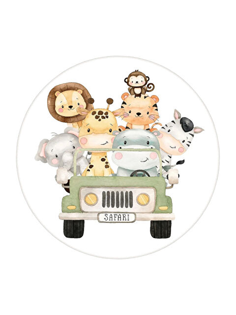 Homefesto Dekoratif Özel Tasarım Modern Halı 180x180 - S000138444-23173