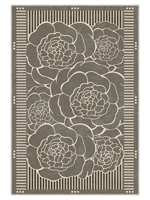 Homefesto Modern Dekoratif Yıkanabilir Kaymaz Taban Halı – İnce, Yumuşak Salon Halısı, Mutfak Halısı ve Yolluk - S000448469-19413