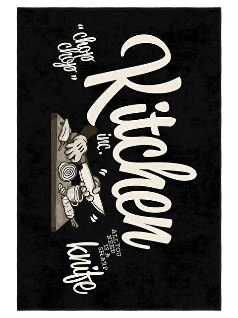 Homefesto Dekoratif Özel Tasarım Yıkanabilir İnce Kaymaz Tabanlı Modern Halı KECE FR43 - S000354284-19351