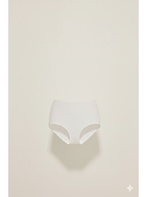 C&City C12804 Kadın Yapıştırma Brezilya Lazer Slip Beyaz - S000222063-20063