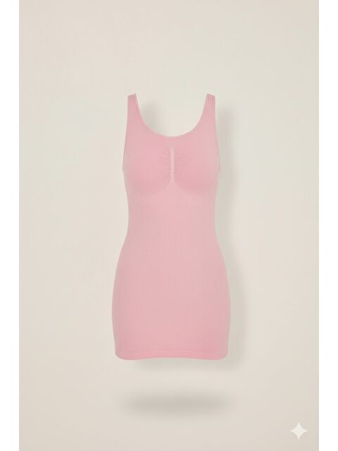 C&City C15015 Dikişsiz Atlet Korse Pembe - S000222273-20024