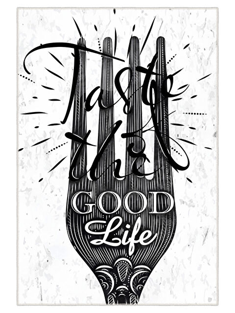 Homefesto Dekoratif Özel Tasarım Yıkanabilir İnce Kaymaz Tabanlı Modern Halı KECE FR42 - S000354282-20063