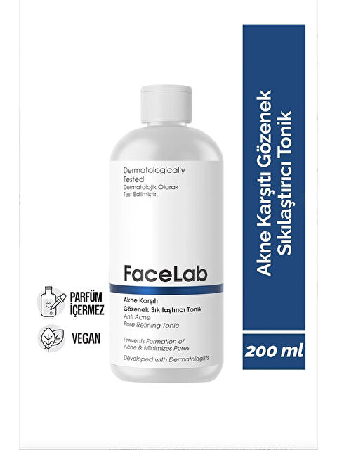 FaceLab Salisilik Asit İçerikli Akne Karşıtı Gözenek Sıkılaştırıcı Tonik - S000104208-26865