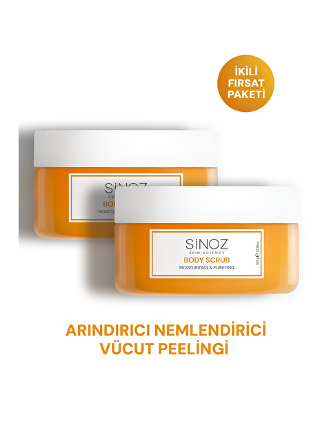 Sinoz Body Scrub Besleyici Arındırıcı Nemlendirici Vücut Peelingi (2 X 300 Gr) - S000442828-26865