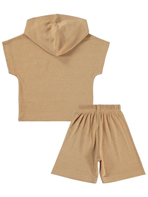 Civil Boys Yarasa Kol Kapüşonlu 2-5 Yaş Takım - Bej3-4 Yaş - S000382282-25636