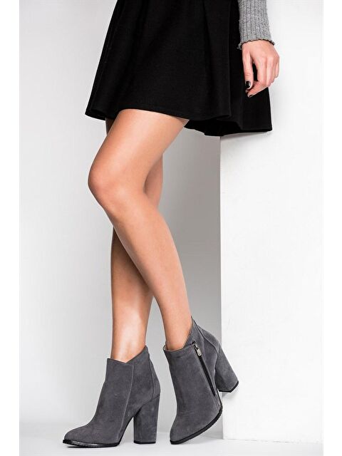 Fox Shoes A922640802 Gri Kadın Bot - S000054490-20600