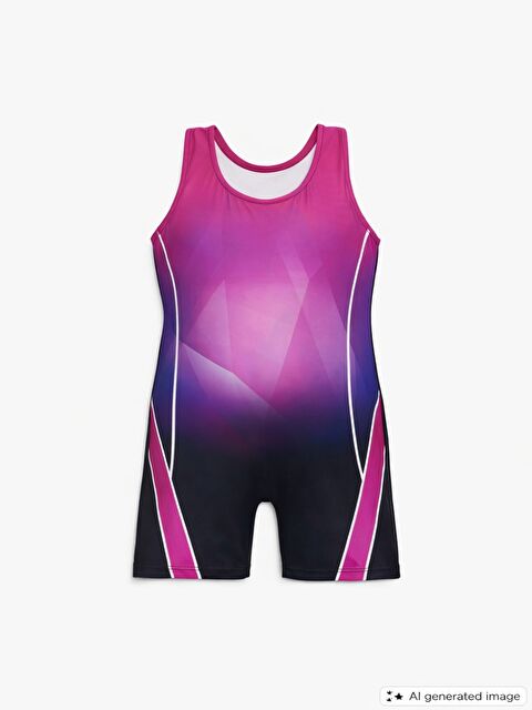 My Kids Wear Kız Çocuk Deniz Yüzücü Mayo - S000401563-5444